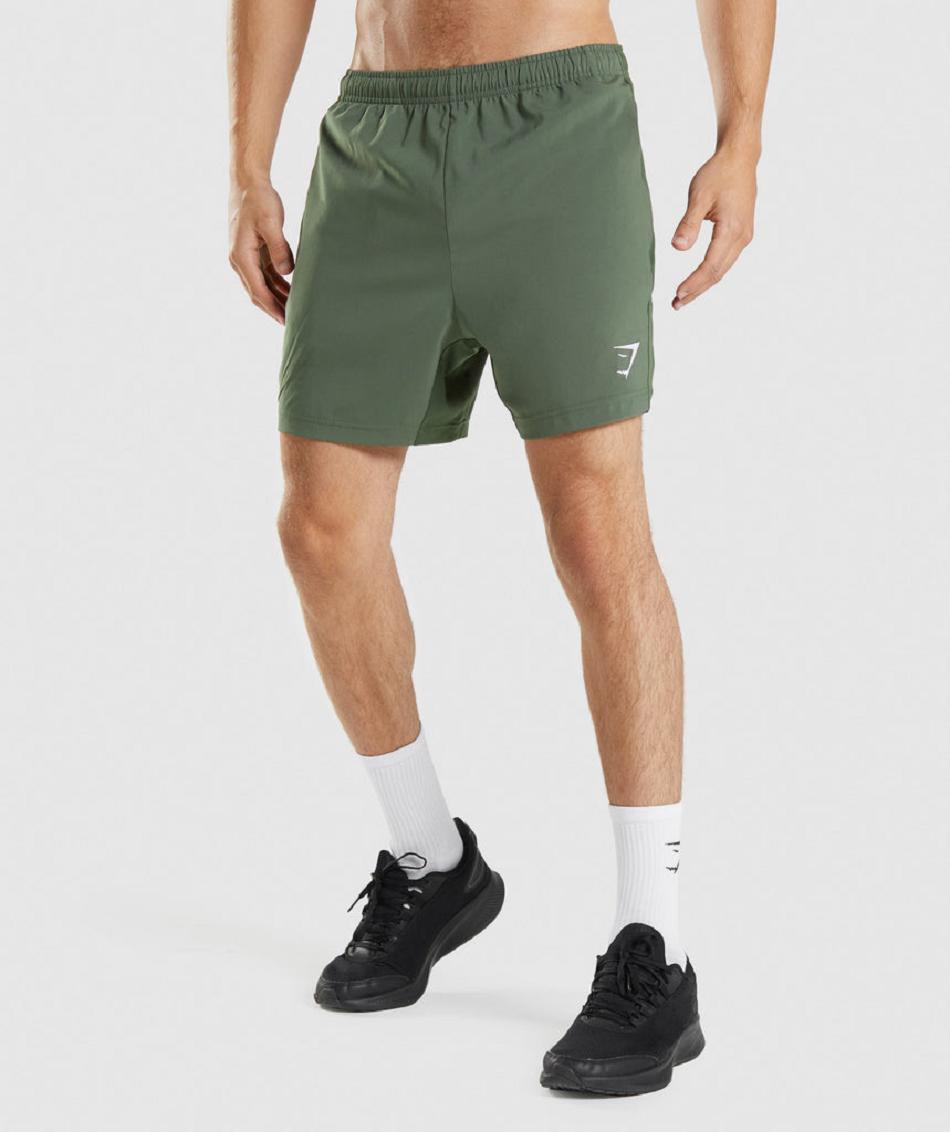 Pantalones Cortos Gymshark Deporte Hombre Verde | CO 3893FDN